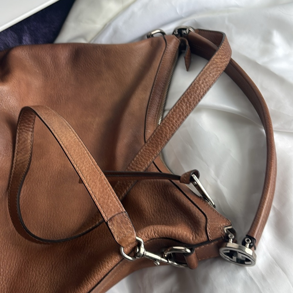 Gucci Tan Leather Hobo Bag - Picture 14 of 16